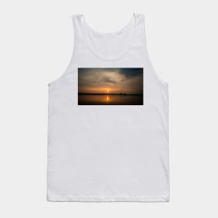 Sunrise over Blyth beach in Northumberland Tank Top